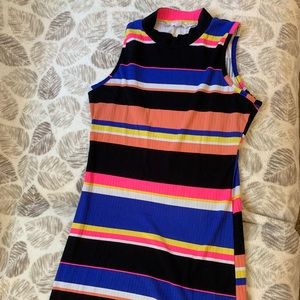 Full circle trends colorful striped dress!